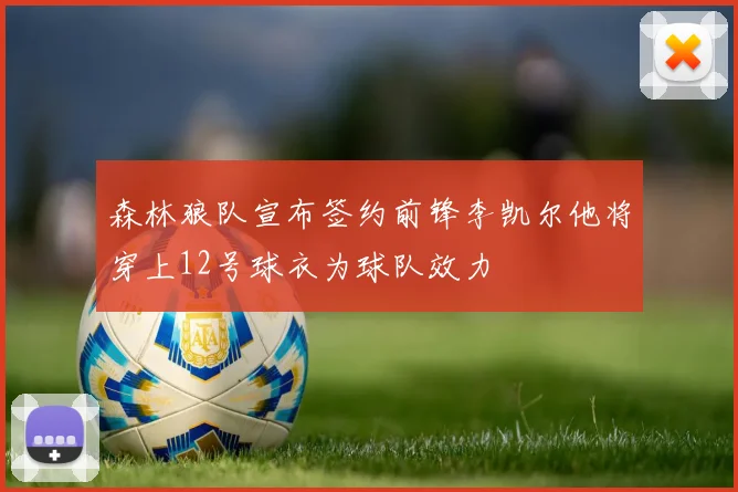 森林狼队宣布签约前锋李凯尔他将穿上12号球衣为球队效力