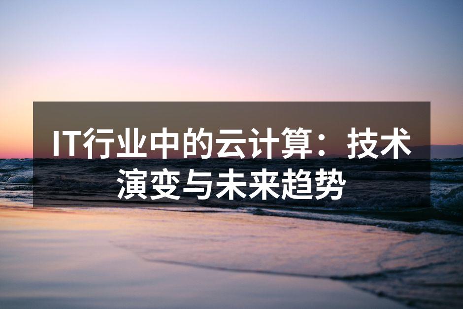 IT行业中的云计算：技术演变与未来趋势